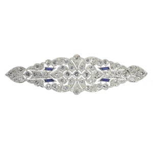 1930s Jewelry Masterpiece: The Art Deco Platinum Brooch